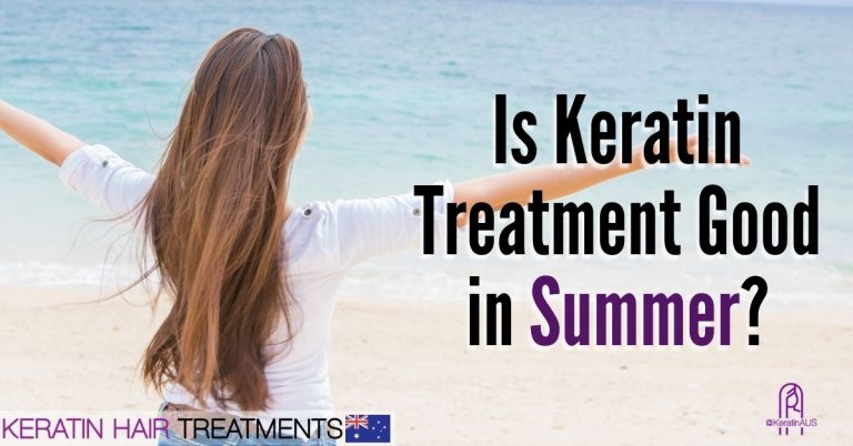 Keratin Treatment in Summer, Woman Standing infront of Beach